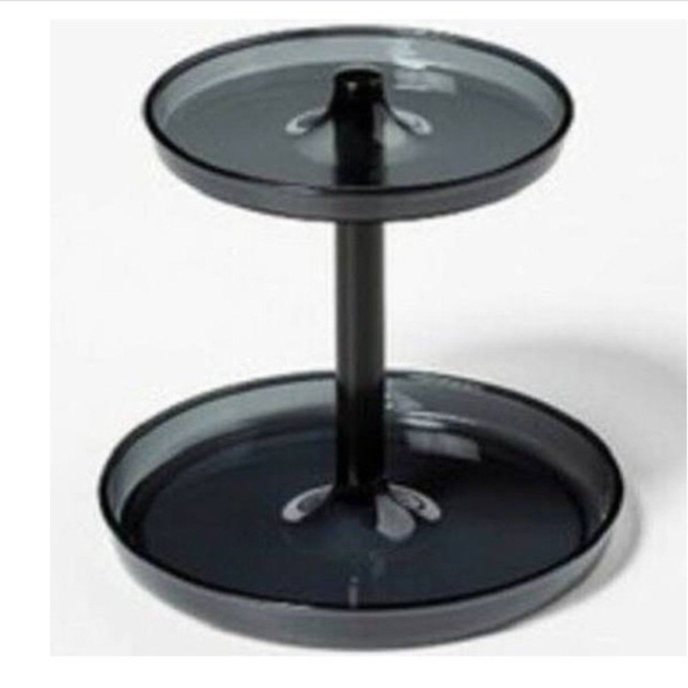 Black bathroom tray